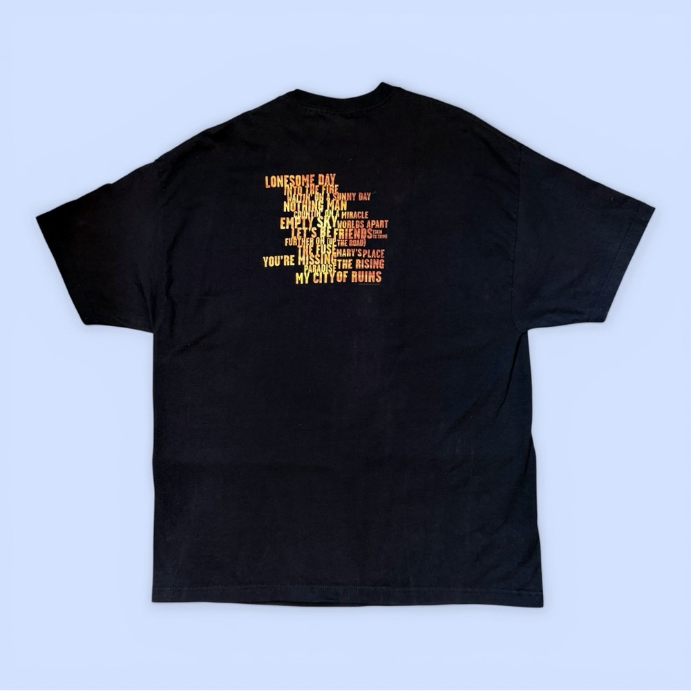 VTG Concert Tour T-shirt 2002 Bruce Springsteen "The Rising" Sz XXL - Picture 2 of 9